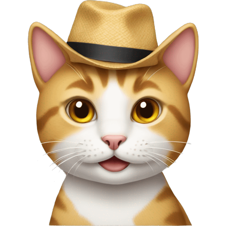 Cat wearing a hat  emoji