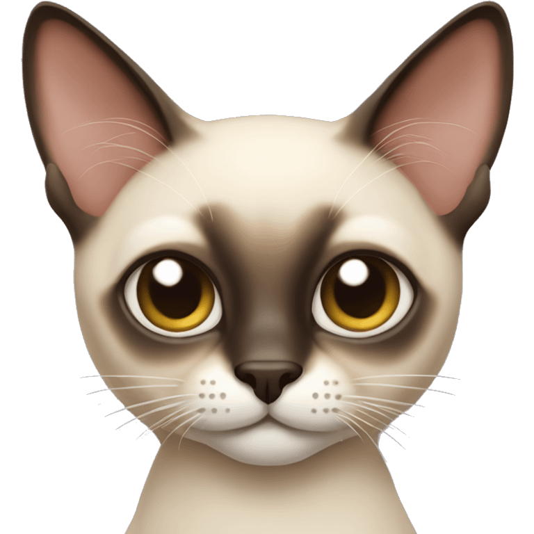 Make a siamese cat emoji emoji