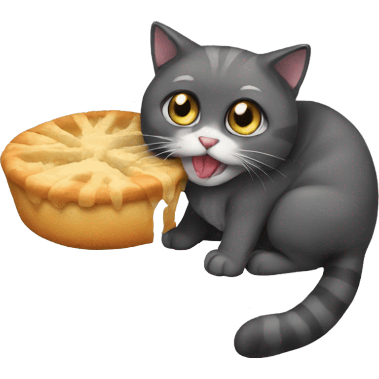 Cat eat emoji