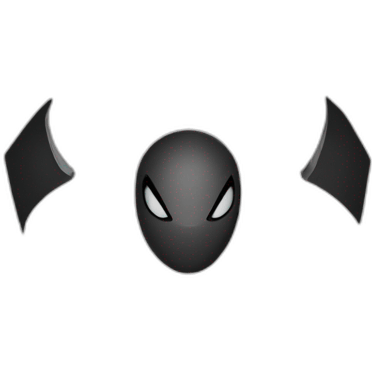 Spider-man hat black emoji