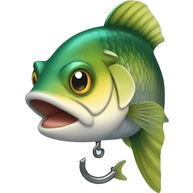 Fish with hook emoji