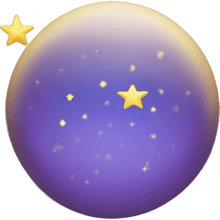 Estrella de mar en la luna  emoji