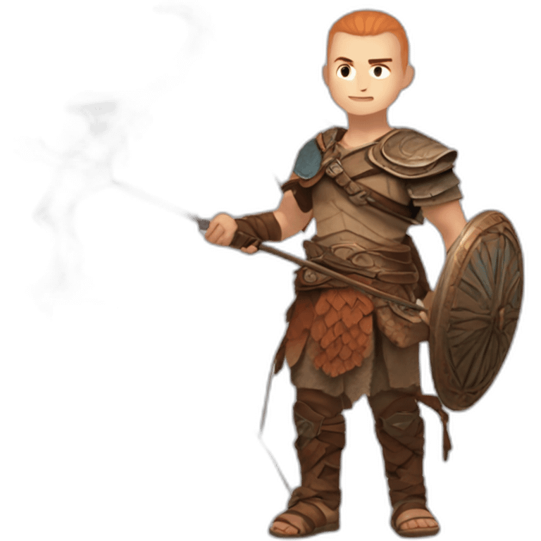 God of war ragnarok atreus with bow emoji