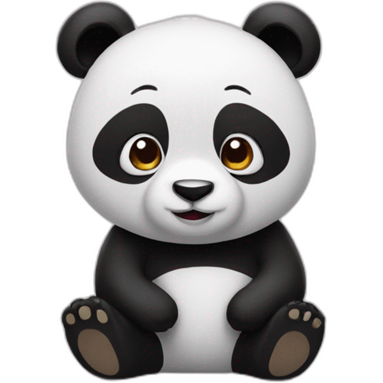 Panda with bob emoji