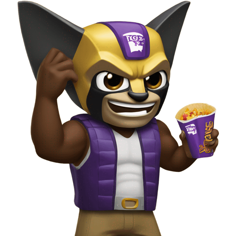 Wolverine eating Taco Bell  emoji