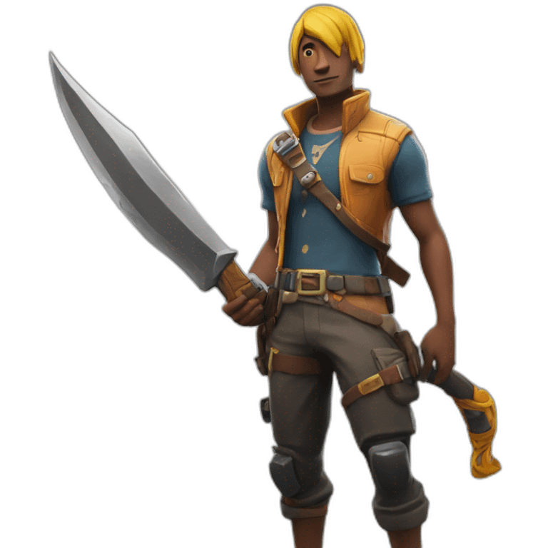 Skin fortnite avec une pioche emoji