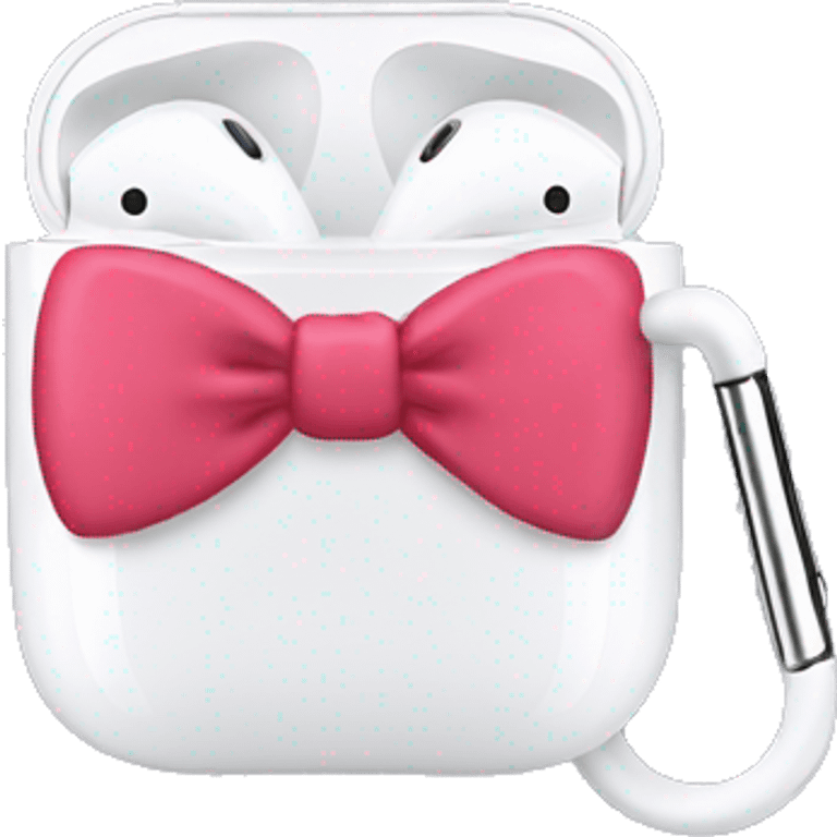 airpods with bow emoji