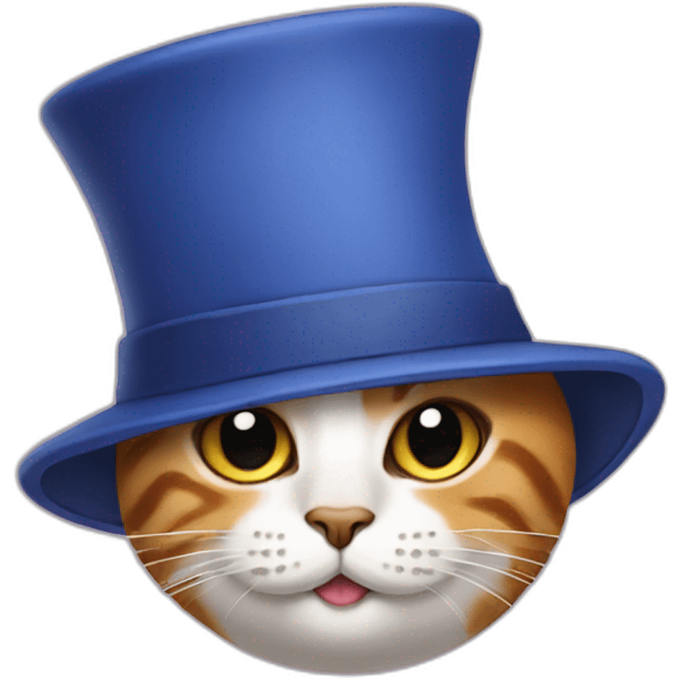 Cat in a hat emoji