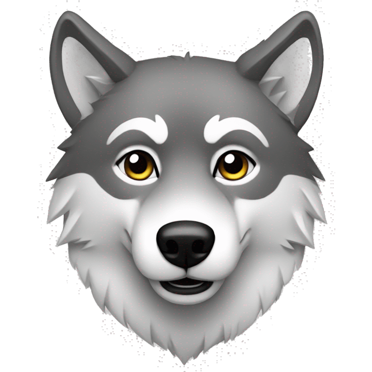 wolf (no color) emoji