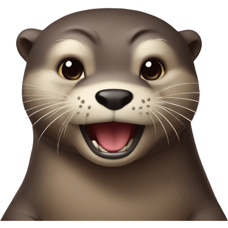 The otter is angry emoji