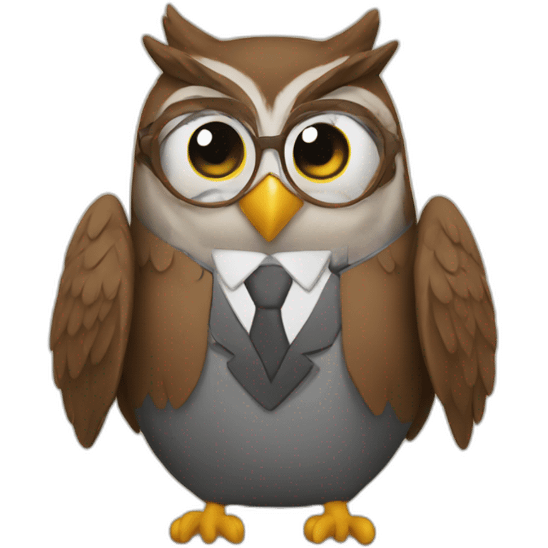 owl teacher emoji