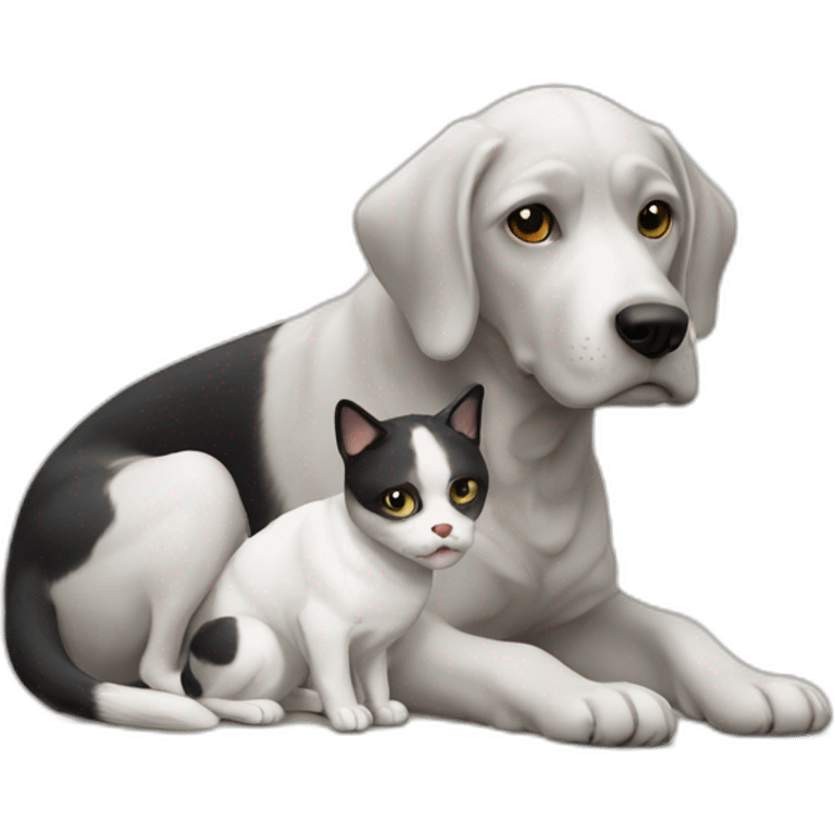 Chat et un chien emoji