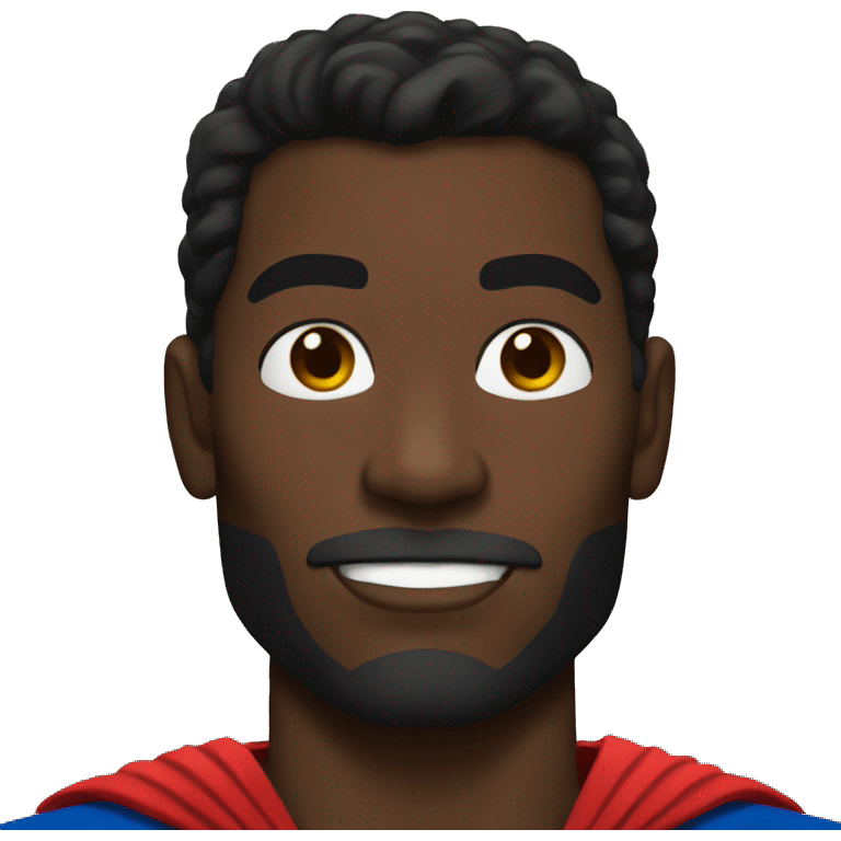 Black superman emoji