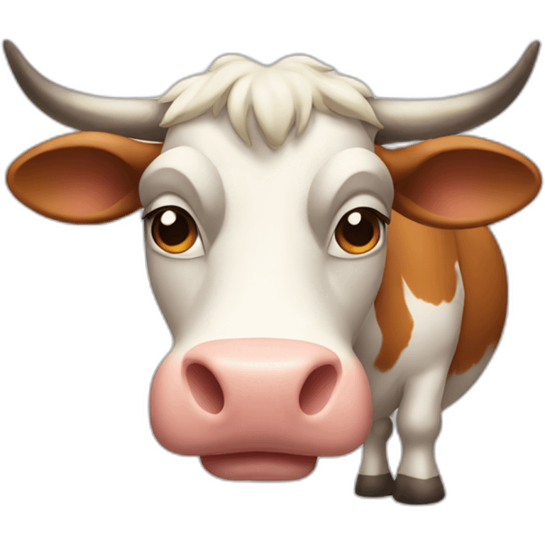 Muscular cow emoji