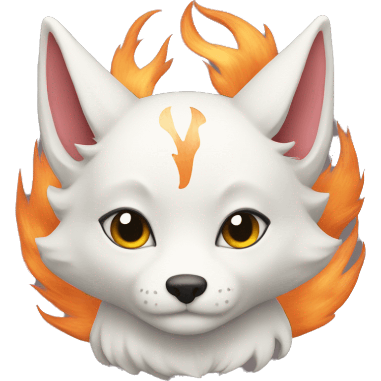 kitsune white take heart emoji