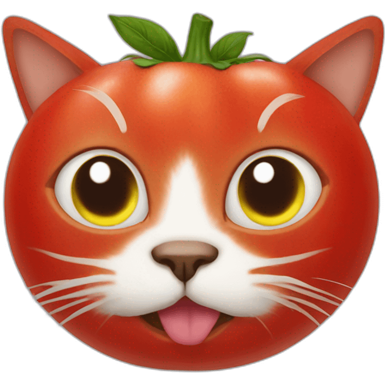 cat made out of tomatos emoji