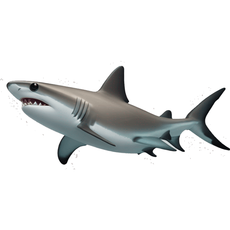 Cute Black tip reef shark emoji