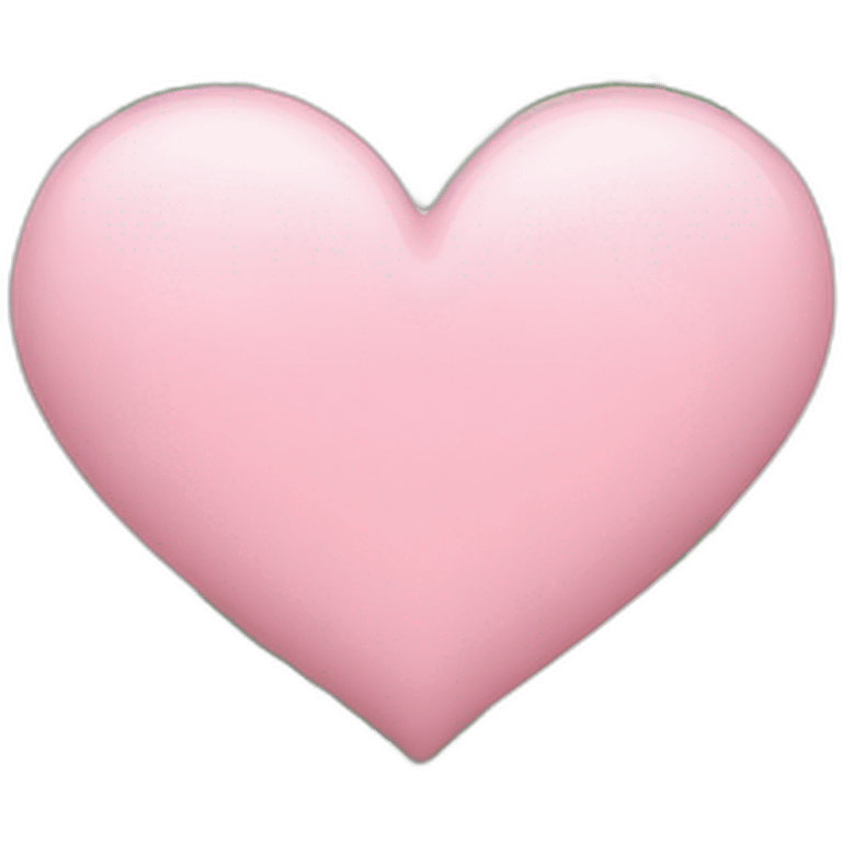 Pastel pink heart-shaped palm tree emoji