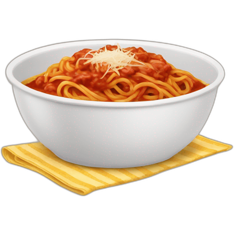 spaghetti bolognese plate emoji