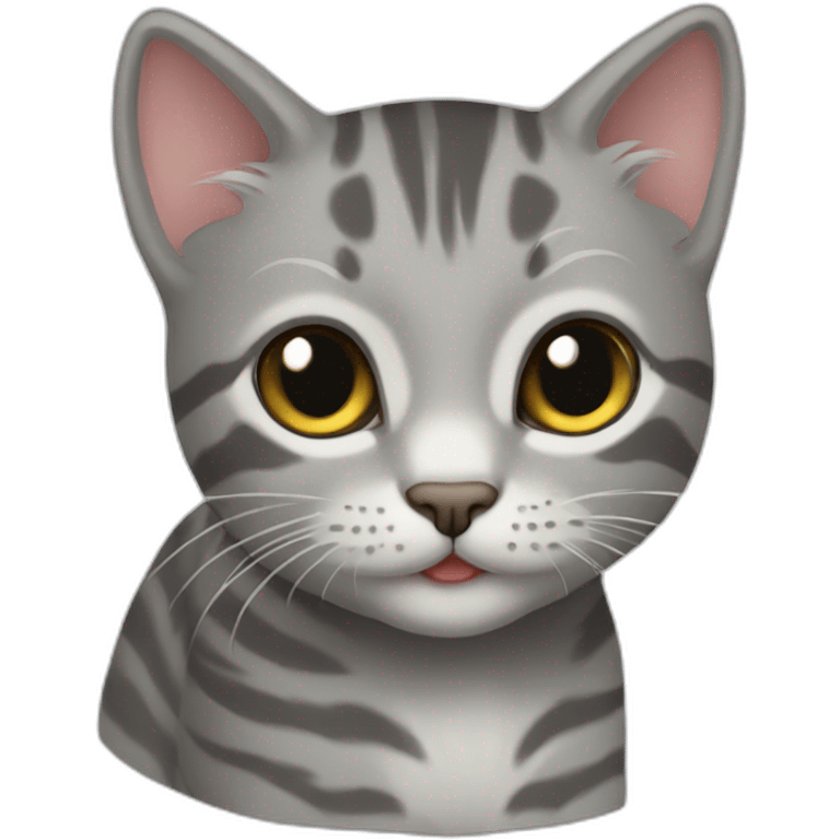 grey tabby cat kitten emoji