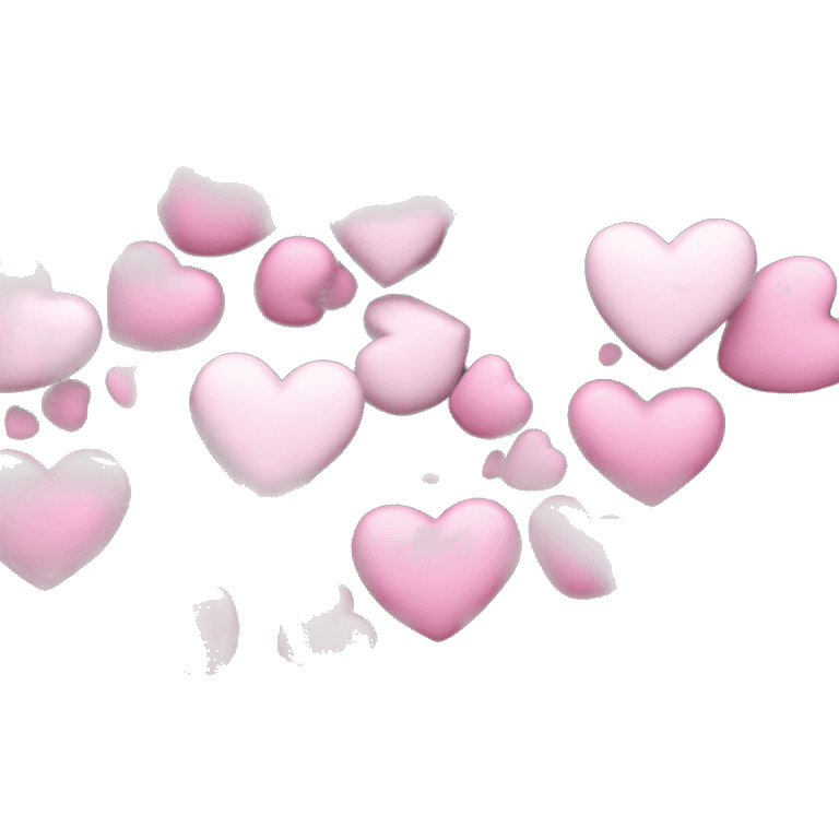 White and pink heart  emoji