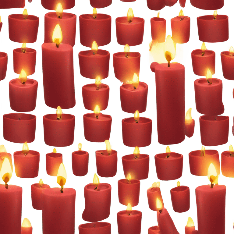 Red Christmas candle arch   emoji