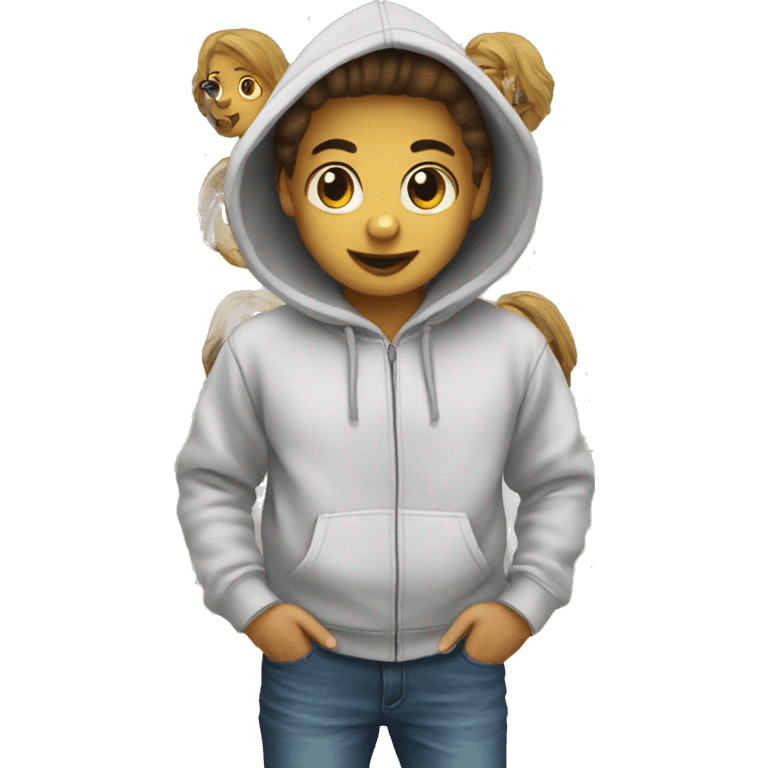 Cutie hoodie emoji