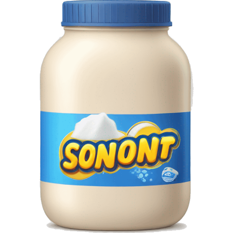 washing powder in a beige jar emoji