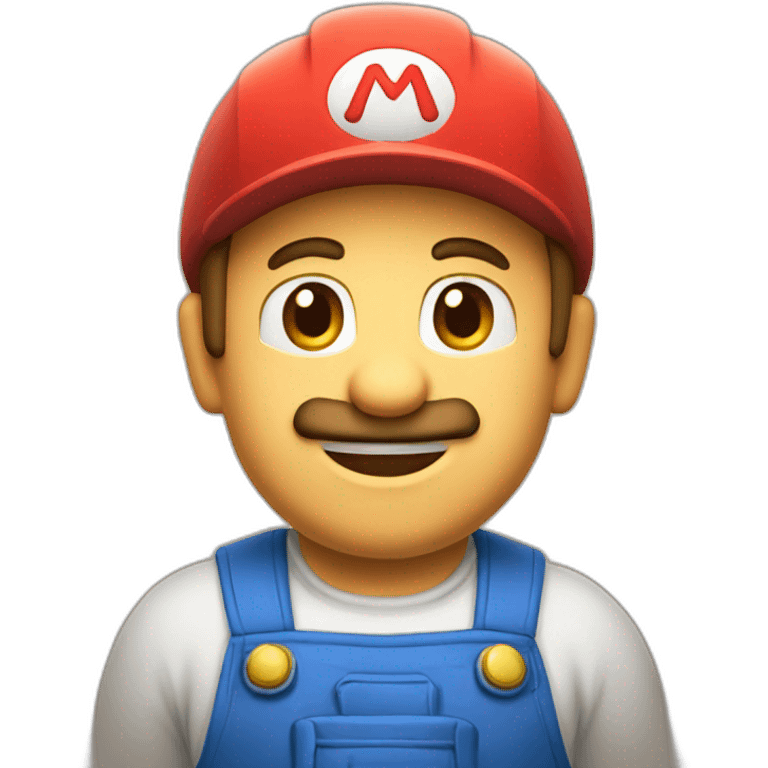 a plumber that name mario emoji