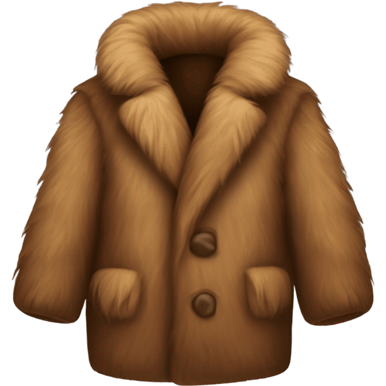 brown fur coat emoji