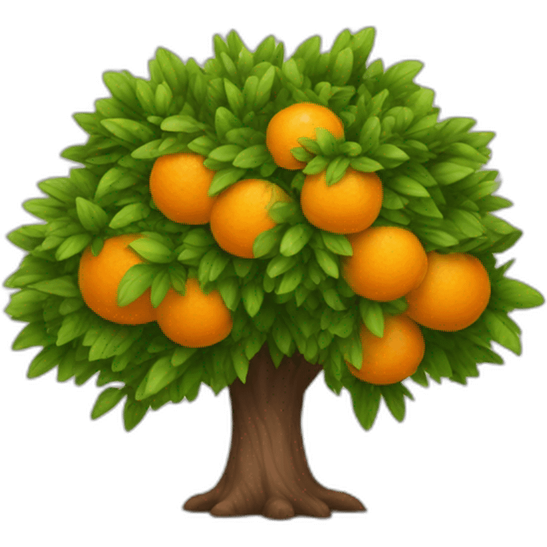 Arbre orange emoji