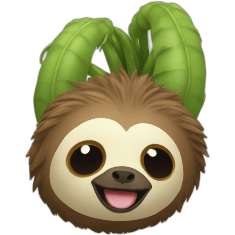 Sloth caterpillar emoji