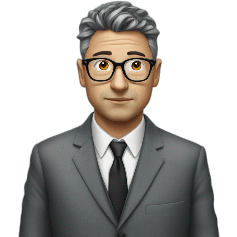 Guy Debord suit without glasses emoji