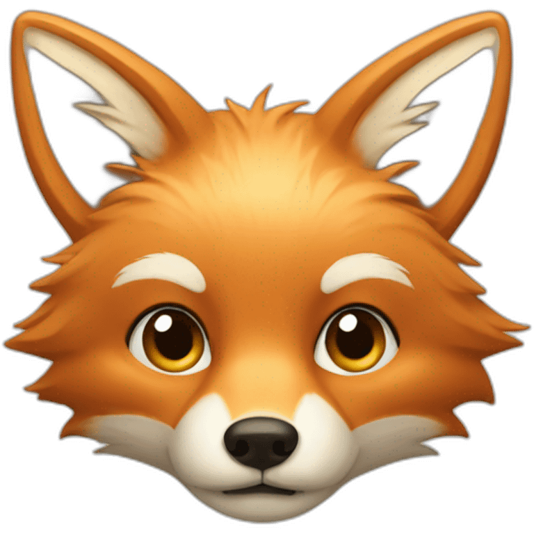 Fox With beige hair emoji