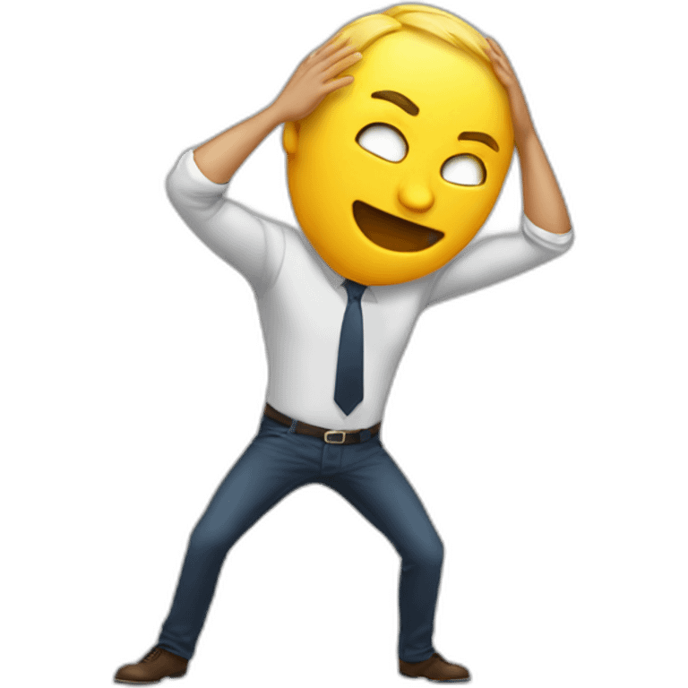 finance bro aggressively dabbing emoji