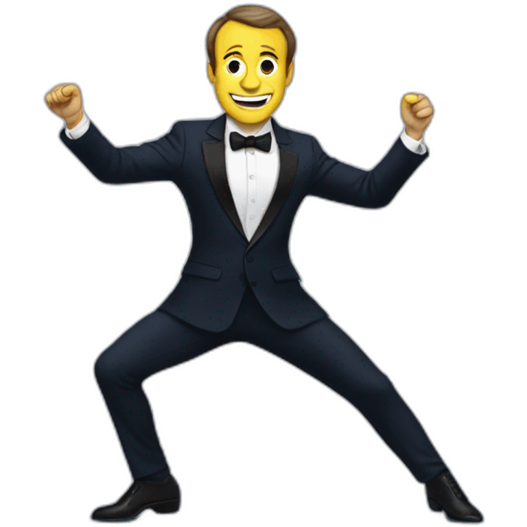 Macron qui danse emoji