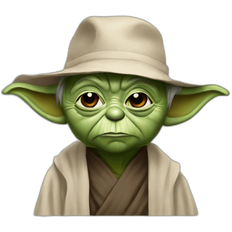 Maître Yoda en train de fume emoji