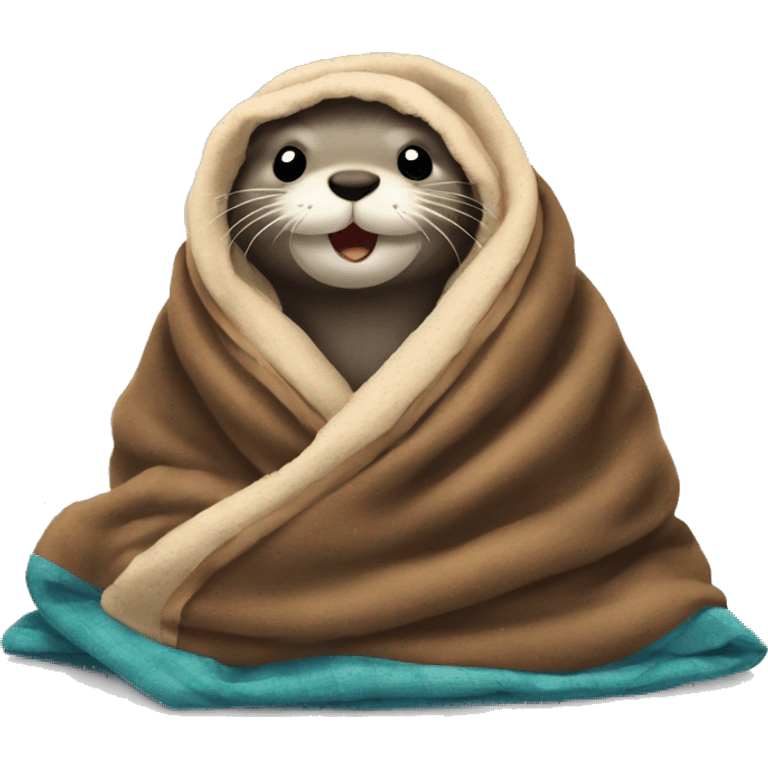 otter in a blanket emoji