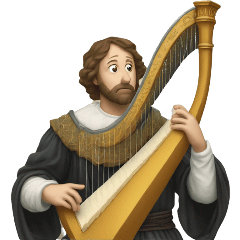 Petrarch playing the harp emoji