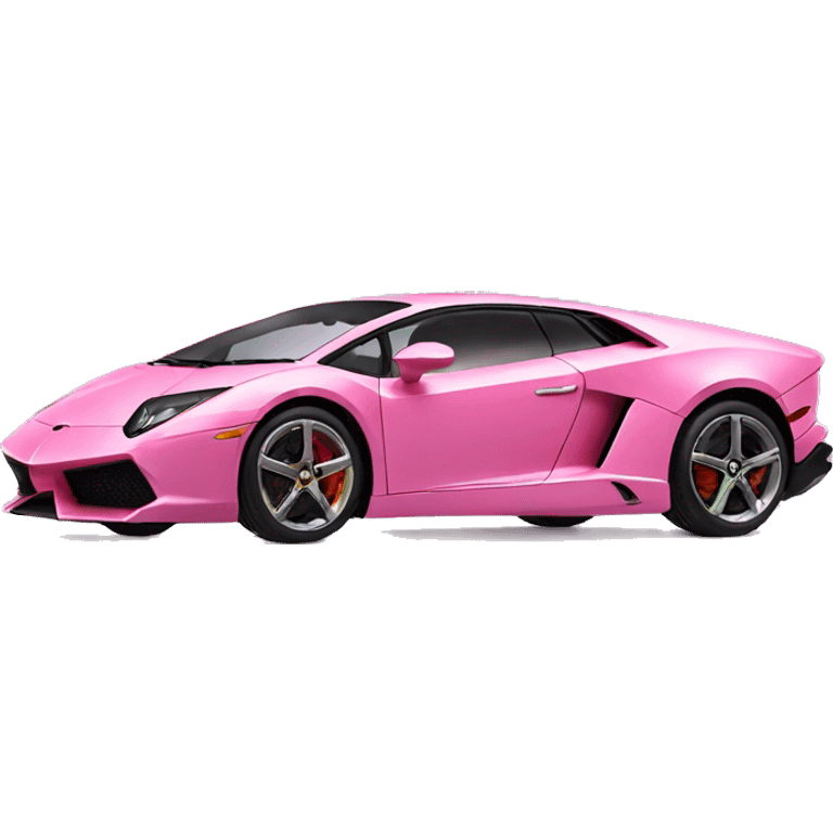 Pink Lamborghini emoji