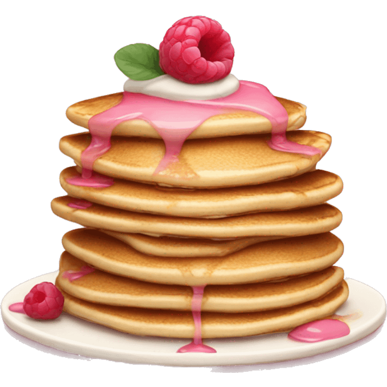 pancakes light pink berry emoji