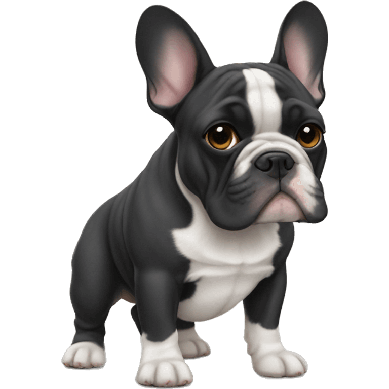 half French bulldog half English bulldog emoji