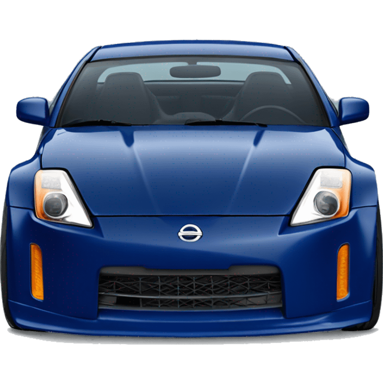 Dark blue nissan 350z sport car emoji