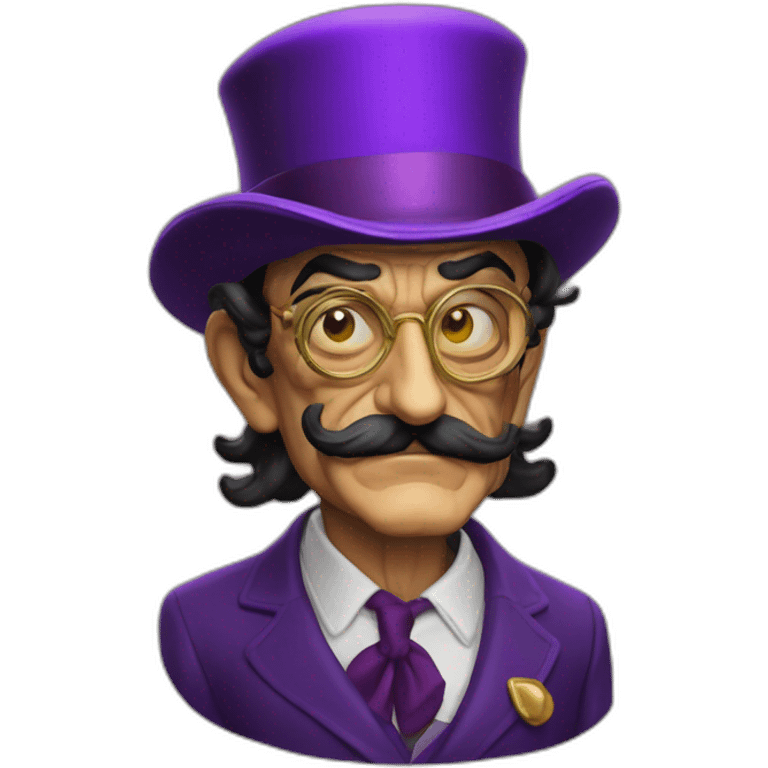 Salvador Dali waluigi emoji