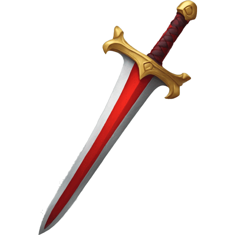 a red sword emoji