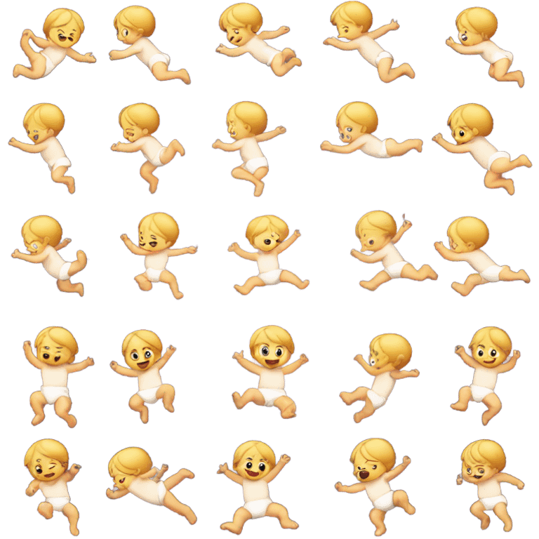 baby jumping emoji