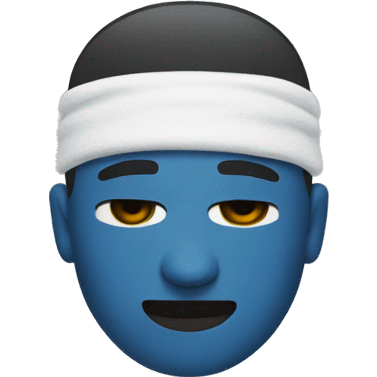 man with sleep band
 emoji