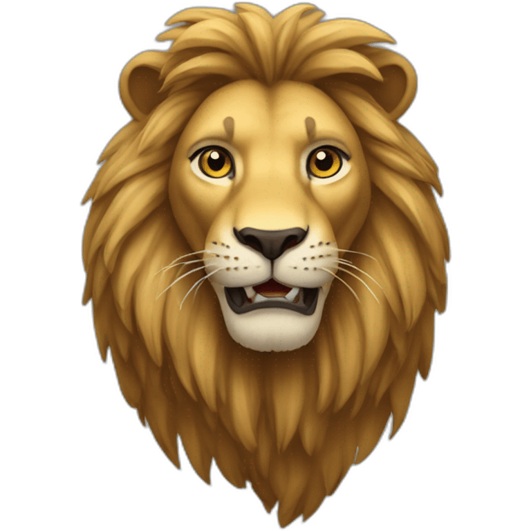 Lion qui rigole emoji