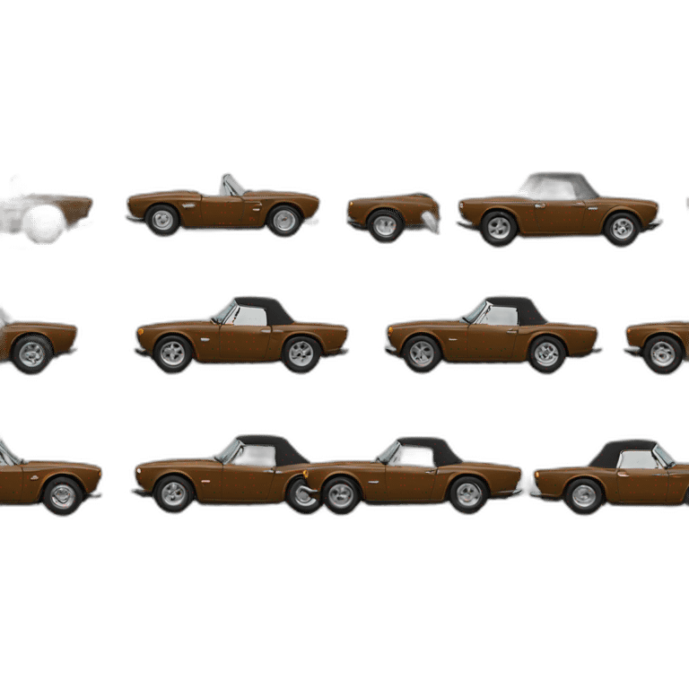 Triumph TR6 brown emoji