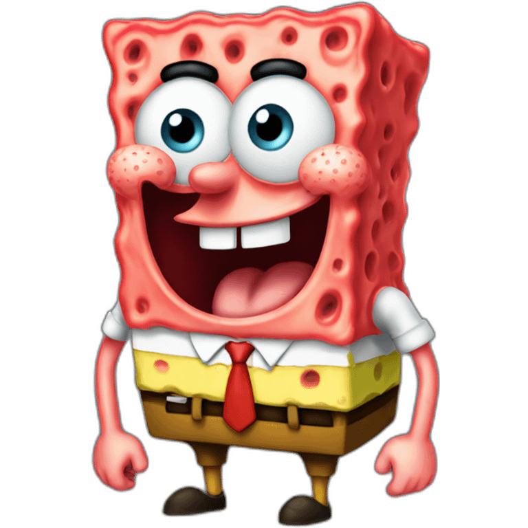 Spongebob red emoji